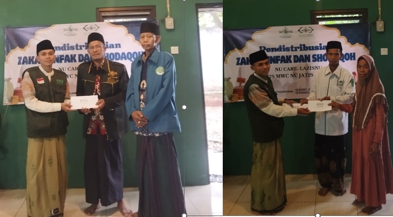 UPZIS MWC NU Jatisampurna Salurkan Zakat, Infaq, dan Sedekah untuk Mustahik